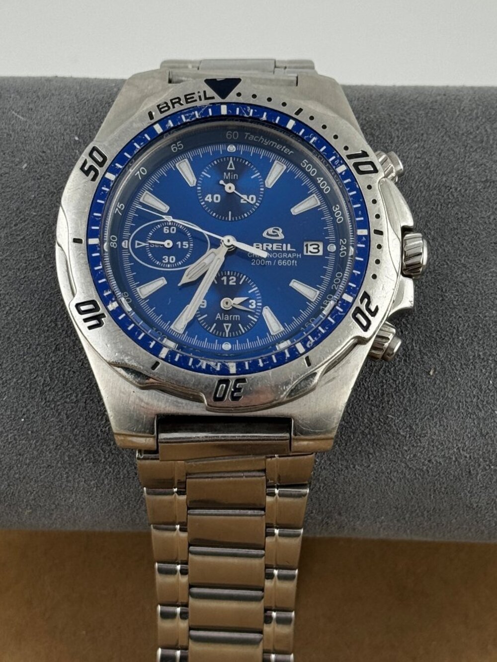 Vintage and Very Rare Alarm 1980's BREIL 20 ATM Dive Watch